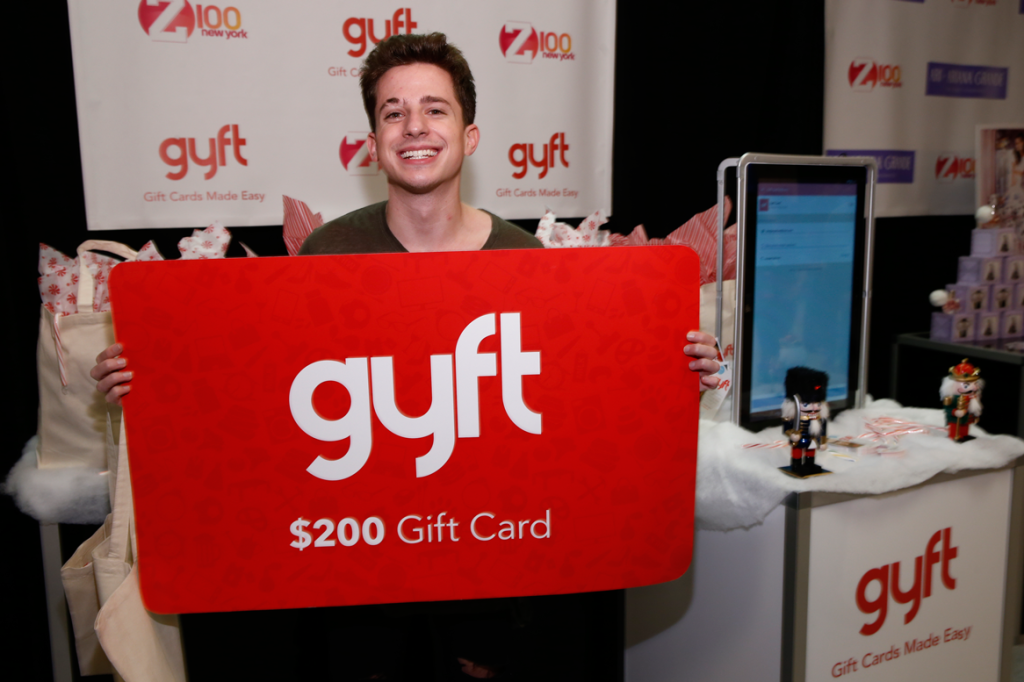 Charlie Puth at Z100's JingleBall in the Artist Gift Lounge with Gyft at Madison Square Garden (Getty Images)