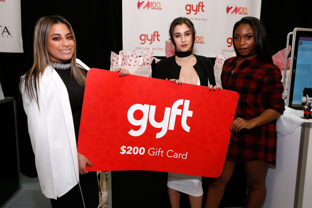 (L-R) Ally Brooke Lauren Jauregui and Normani Hamilton of Fifth Harmony attend Z100's Jingle Ball 2015 - Z100's Artist Gift Lounge with Gyft at Madison Square Garden on December 11, 2015 in New York City. (Photo by Brian Ach/Getty Images for iHeartMedia)